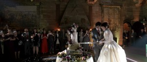 peckforton castle the frostery wedding cake wedding videographer cheshire 2